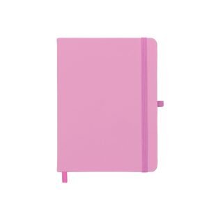 CADERNETA EMBORRACHADA COM PORTA CANETA - ROSA