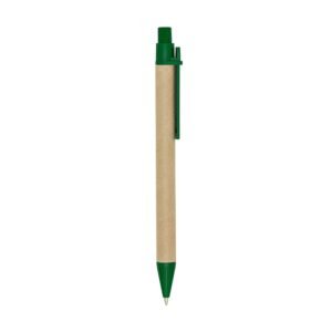 CANETA ECOLÓGICA C/ CLIP PLÁSTICO - VERDE