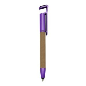 CANETA ECOLÓGICA BASE P/ CELULAR - ROXO