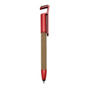 CANETA ECOLÓGICA BASE P/ CELULAR - VERMELHO