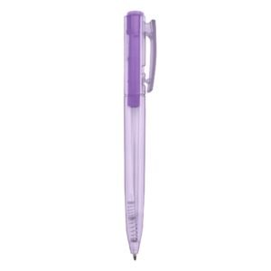 CANETA PLÁSTICA TRANSLUCIDA - ROXO