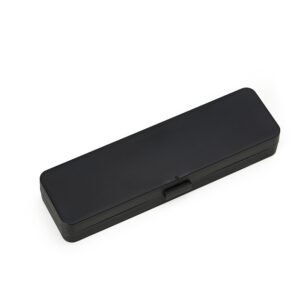 CANETA METAL C/ BOX DE  PLÁSTICO - PRETO