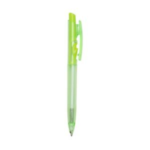 CANETA PLÁSTICA FLUORESCENTE - BRANCO
