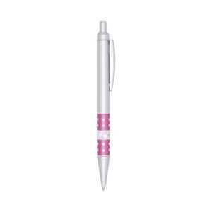 CANETA PLÁSTICA - ROSA