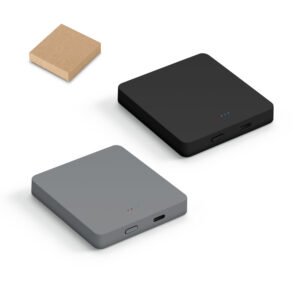 Bateria portátil com carregador por indução (wireless) em ABS 100% reciclado (5'000 mAh)