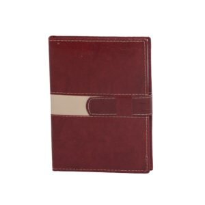 AGENDA DIÁRIA COM FECHO E SUPORTE PRA CANETA - VERMELHO