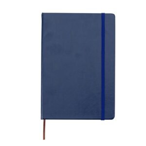 CADERNETA DE COURO SINTÉTICO - AZUL