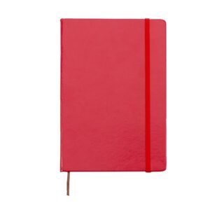CADERNETA DE COURO SINTÉTICO - VERMELHO