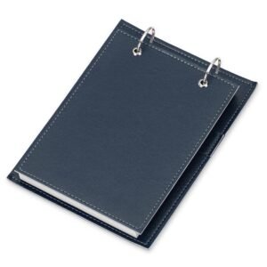 BLOCO DE ANOTAÇÕES DE MESA COURO SINTETICO - AZUL