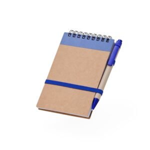 BLOCO DE ANOTAÇÕES ECOLÓGICO COM CANETA - AZUL