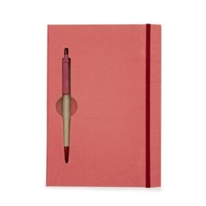 BLOCO DE ANOTAÇÕES C/ CANETA ECOLÓGICA - VERMELHO