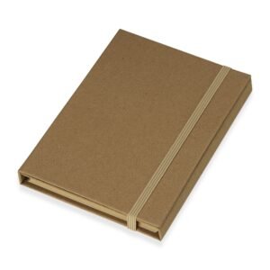 BLOCO DE ANOTAÇÕES COM CANETA E AUTOADESIVOS - KRAFT
