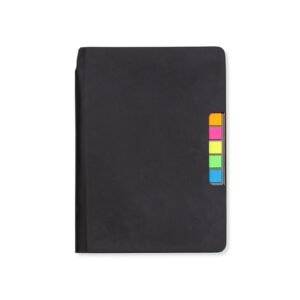 CADERNO C/ AUTOADESIVO - PRETO