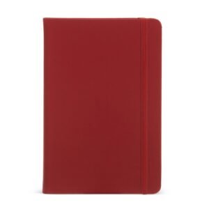 CADERNETA COURO SINTÉTICO 21X14 - VERMELHO