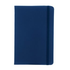 CADERNETA COURO SINTÉTICO 21X14 - AZUL
