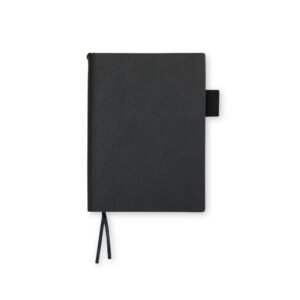CADERNO EM COURO SINTÉTICO - PRETO