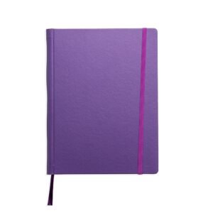 CADERNETA COURO SINTÉTICO - ROXO