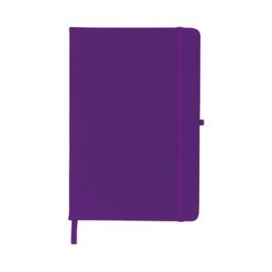 CADERNETA EMBORRACHADA COM PORTA CANETA - ROXO