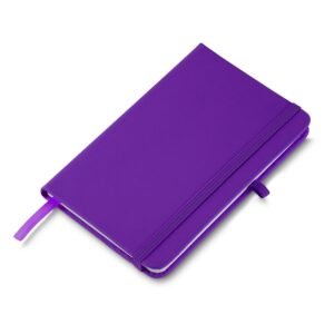 CADERNETA EMBORRACHADA COM PORTA CANETA - ROXO