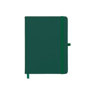 CADERNETA EMBORRACHADA COM PORTA CANETA - VERDE