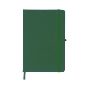 CADERNETA EMBORRACHADA COM PORTA CANETA - VERDE