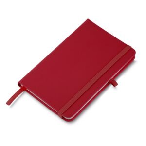 CADERNETA EMBORRACHADA COM PORTA CANETA - VERMELHO