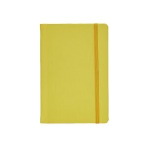 CADERNETA EMBORRACHADA COM WIRE-O - AMARELO