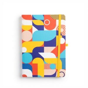 CADERNETA ESTAMPADA - COLORIDO