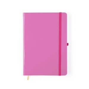CADERNETA FOSCA COM PAUTA - ROSA