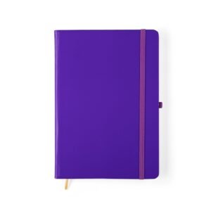 CADERNETA FOSCA COM PAUTA - ROXO