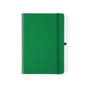 CADERNETA FOSCA COM PAUTA - VERDE