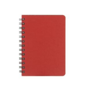 CADERNETA KRAFT 17X13 COM PAUTA - VERMELHO