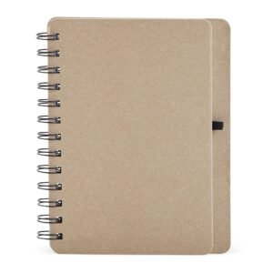 CADERNETA KRAFT B6 COM PORTA CANETA - BEGE