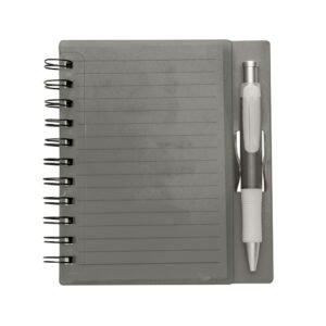 CADERNO PLÁSTICO C/ CANETA - PRETO