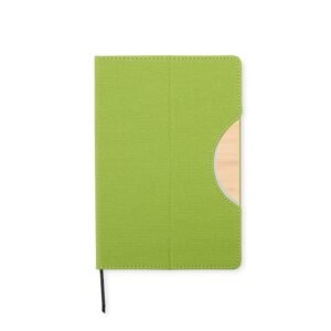 CADERNETA COM SUPORTE DE CELULAR - VERDE