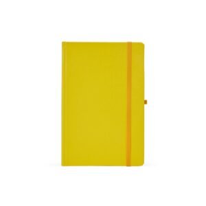 CADERNETA COM PORTA CANETA - AMARELO