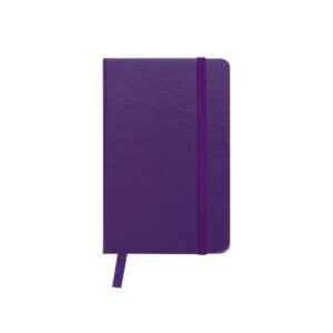 CADERNETA DE COURO SINTÉTICO - ROXO