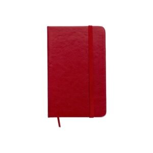 CADERNETA DE COURO SINTÉTICO - VERMELHO