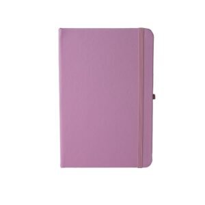 CADERNETA EM COURO SINTÉTICO - ROSA