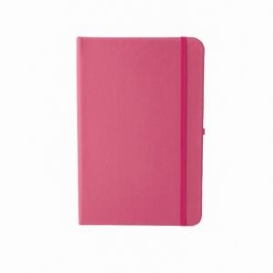 CADERNETA EM COURO SINTÉTICO - ROSA