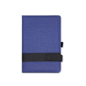 CADERNETA A5 EM PU - AZUL