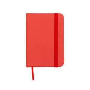 MINI CADERNETA SINTÉTICA BRILHANTE - VERMELHO