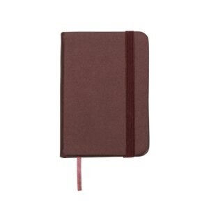 MINI CADERNETA SINTÉTICA BRILHANTE - VERMELHO