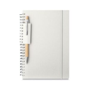 CADERNO A5 PAPEL RECICLADO - BRANCO
