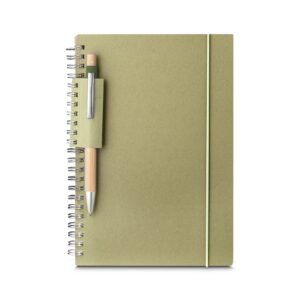 CADERNO A5 PAPEL RECICLADO - VERDE