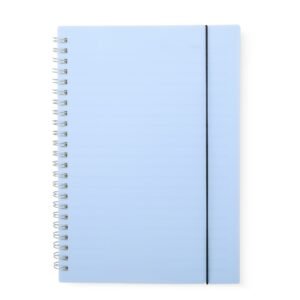 CADERNO A5 PLÁSTICO - AZUL
