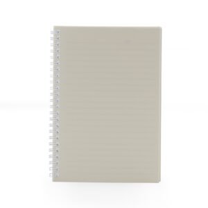 CADERNO A5 PLÁSTICO - BEGE