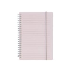 CADERNO COM CAPA PLÁSTICA - ROXO