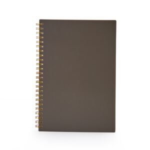 CADERNO A5 PLÁSTICO - MARROM