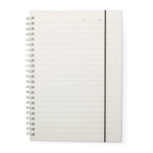 CADERNO A5 PLÁSTICO - TRANSPARENTE